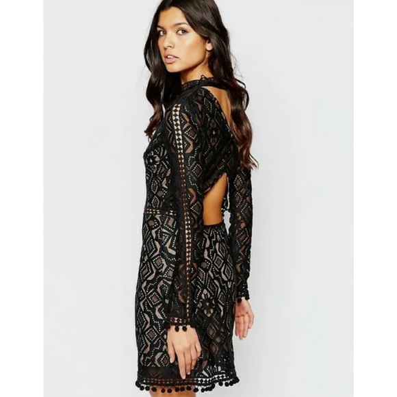 For Love & Lemons Black Florence Cocktail Dress - Picture 5 of 8